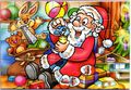 2000 Der verspielte Weihnachtsmann - Puzzle - zum Schließen ins Bild klicken