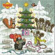 Weihnachtspuzzle 2014 - Little Mole - Motiv 1 - zum Schließen ins Bild klicken