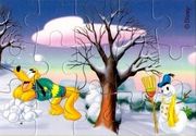 RK - Mickey Mouse 2004 - Winter - Puzzle o.r. - zum Schließen ins Bild klicken