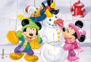 RK - Mickey Mouse 2004 - Winter - Puzzle u.l. - zum Schließen ins Bild klicken