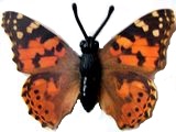 K93 Schmetterlinge mit Papierflügeln - Falter 2 - zum Schließen ins Bild klicken