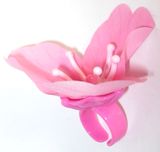 Blumenfeen Ringe - rosa - zum Schließen ins Bild klicken