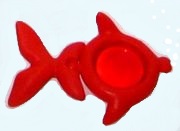 Unterwasserwelt Lupen - roter Fisch - zum Schließen ins Bild klicken