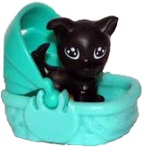 Infinimix Sweet Puppies - Katze schwarz im Korb - zum Schließen ins Bild klicken