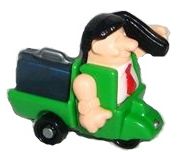 K01 Dreiräder mit Personen - Auto grün - zum Schließen ins Bild klicken