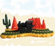 1993 Minispielwelt - Western-Eisenbahn OVP mit BPZ - zum Schließen ins Bild klicken