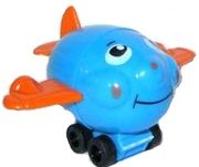 K98 Flugzeug mit Gesicht - blau - zum Schließen ins Bild klicken