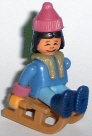 1994 Eskimos - Mädchen mit Schlitten - zum Schließen ins Bild klicken