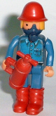 1990 Feuerwehr-Übung - mit Feuerlöscher 2 - zum Schließen ins Bild klicken