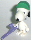 1993 Peanuts - Snoopy mit Angel lila - zum Schließen ins Bild klicken