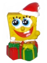 2004 Bip - SpongeBob als Weihnachtsmann - Topper - zum Schließen ins Bild klicken