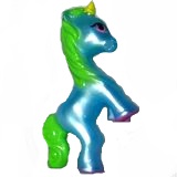 Unicorns - Einhorn blau-grün 1 + BPZ - zum Schließen ins Bild klicken