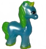 Unicorns - Einhorn blau-grün 2 + BPZ - zum Schließen ins Bild klicken