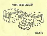 1993 Helfer im Einsatz - AKZ Polizei Streifenwagen - zum Schließen ins Bild klicken